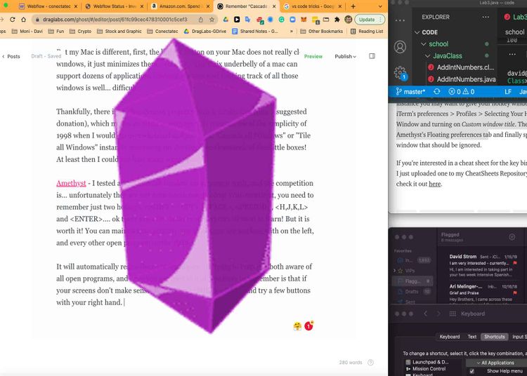 Remember "Cascade all windows" now we Amethyst